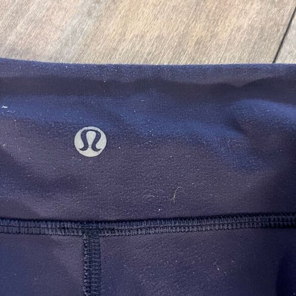 Lululemon Blue Gray Athletic‎ Workout Cropped Leggings Women 4 - Picture 5 of 5